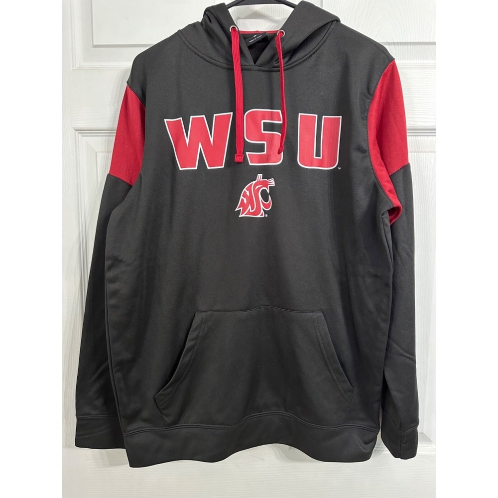 Colosseum Size M WSU Washington State University Fleece Lined Hoodie Cougars - Picture 1 of 4